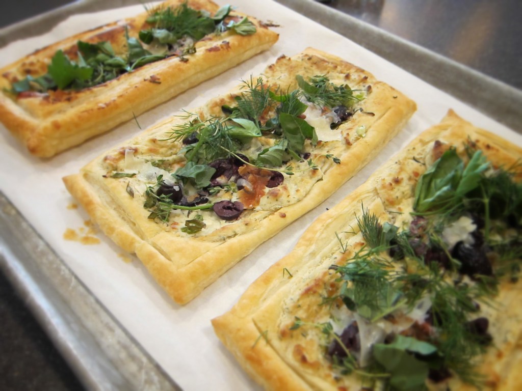 herb & cheese puff pastry