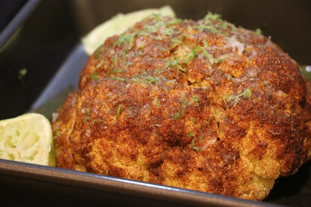 whole roasted cauliflower