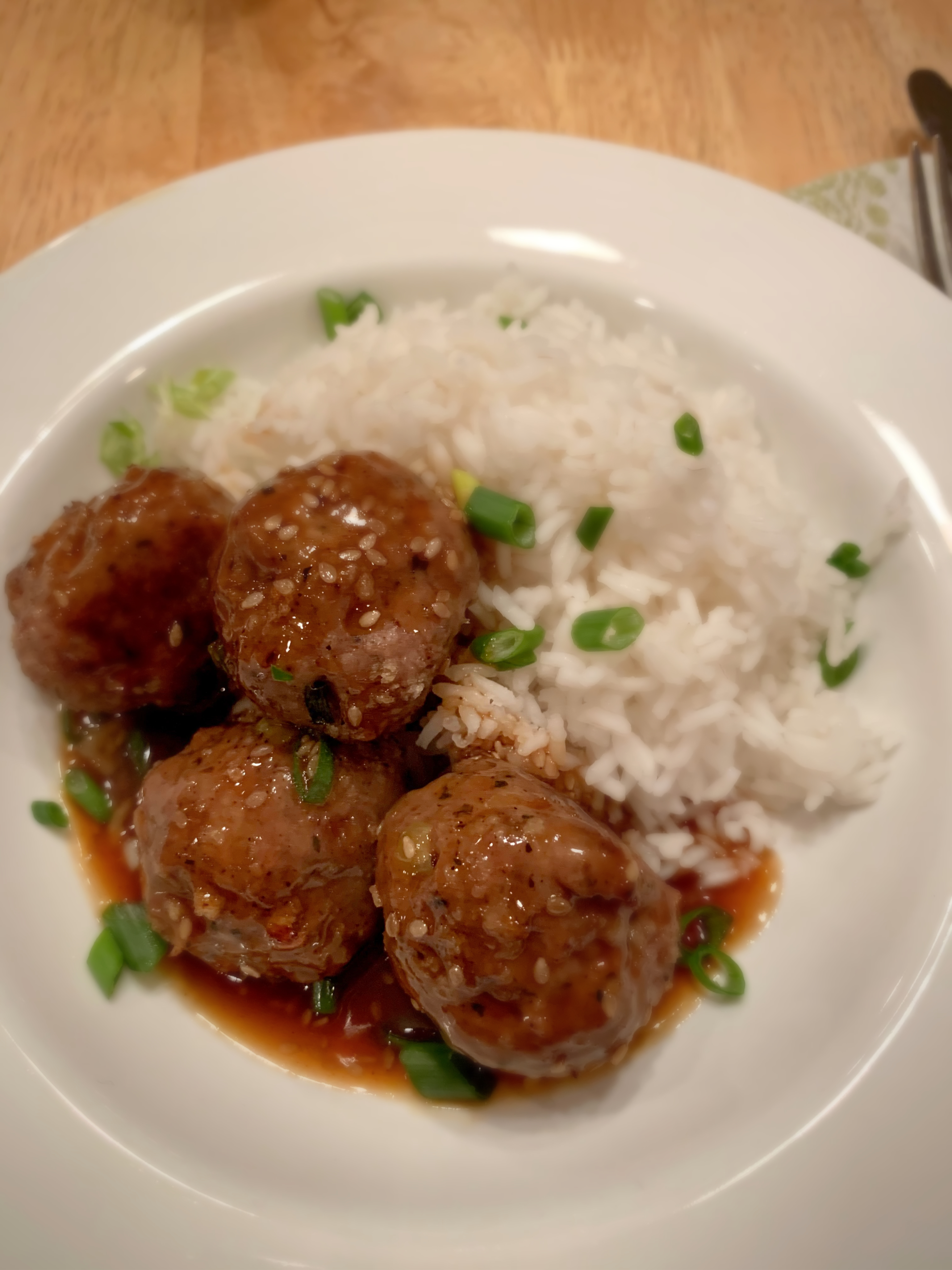 Hoisin meatballs